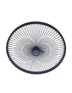 26 Steel Coaster Wheel 144 Spoke 14gBlack 3/8 Axle Single...